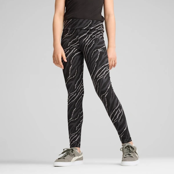 PUMA ESS+ ANIMAL: Legíny pro velké děti – divoký styl a pohodlí!